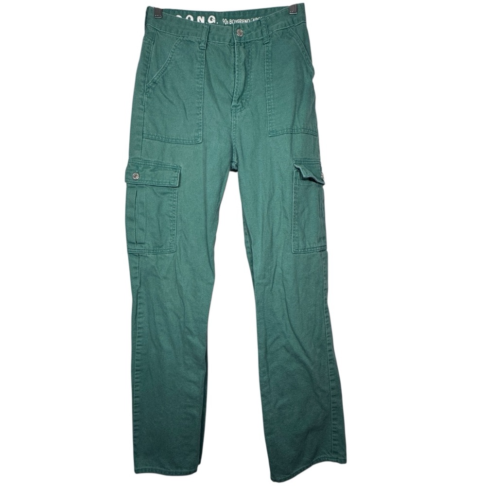 S.O.N.G. - Star of New Generation - 90s Boyfriend Cargo Jean Green -Size 5/27
